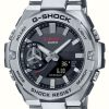 Men'S Casio | Casio G-Steel B500 Series Grey Dial Solar Powered Watch