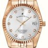 Women'S Jacques Du Manoir | Jacques Du Manoir Inspiration | 36Mm | Silver Dial | Rose Gold Pvd Steel