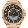 Men'S Bulova | Bulova Precisionist X Crystal Set / Rose Gold Pvd Plated