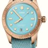 Men'S ORIS | Oris Divers Sixty-Five Cotton Candy Bronze Automatic (38Mm) Blue Dial / Recycled Textile Strap