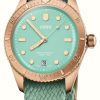 Men'S ORIS | Oris Divers Sixty-Five Cotton Candy Bronze Automatic (38Mm) Green Dial / Recycled Textile Strap