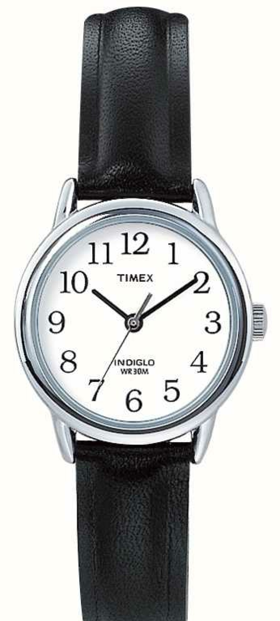 Women'S Timex | Timex Original Easy Reader Black Leather Strap