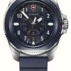 Men'S Victorinox | Victorinox Journey 1884 (43Mm) Blue Dial / Blue Silicone