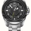 Men'S Victorinox | Victorinox Journey 1884 Automatic (43Mm) Black Dial / Stainless Steel