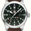 Men'S Luminox | Luminox P-38 Lightning 9520 Series 42Mm Brown Leather