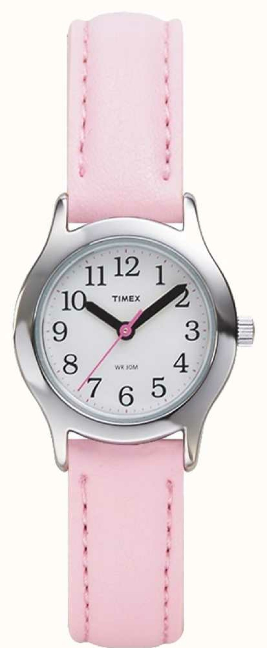 Women'S Timex | Timex Women'S/Kid'S Pink Leather Strap Watch