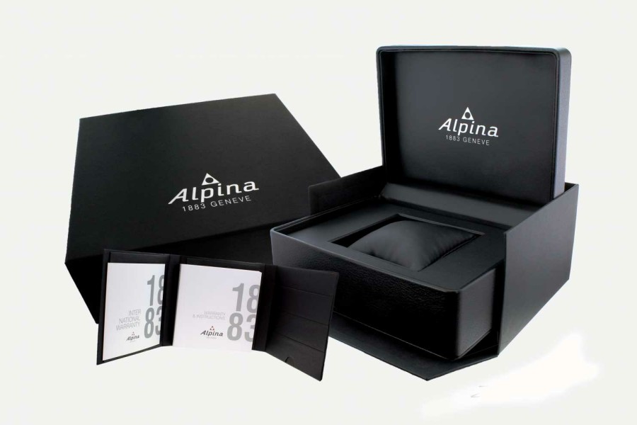 Men'S Alpina | Alpina Alpiner 4 Automatic (44Mm) Green Dial / Brown Leather