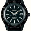 Men'S Seiko | Seiko Presage Style 60S Stealth Automatic Black Watch