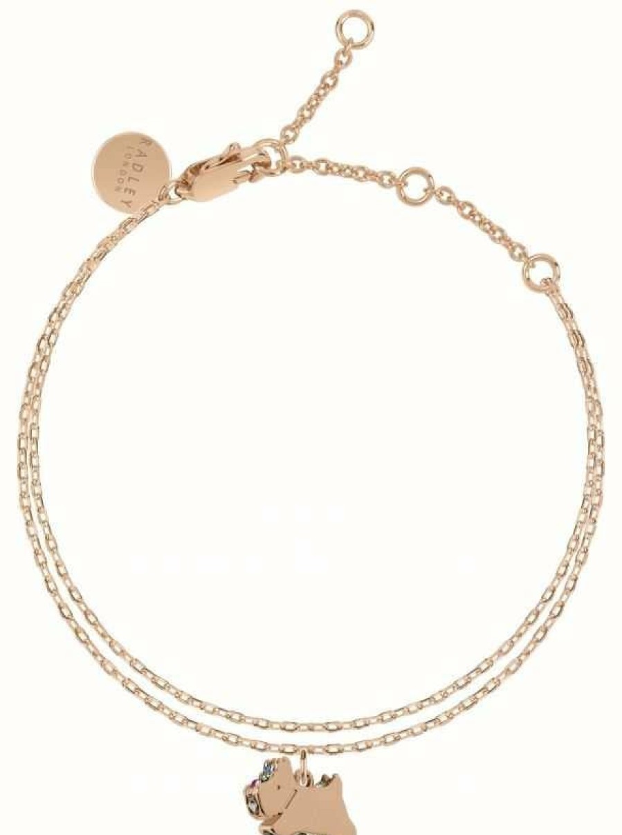 Jewelry Radley Jewellery | Radley Jewellery Ladies Rose Gold Plated Cranwell Close Bracelet