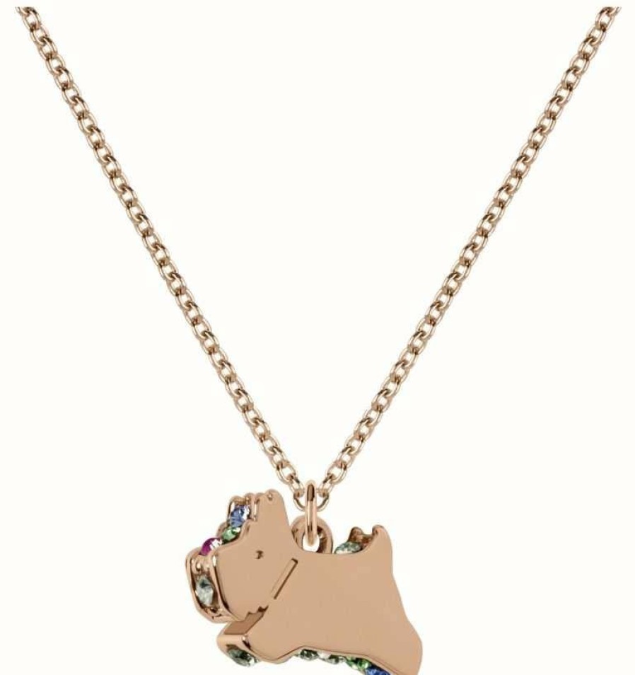 Jewelry Radley Jewellery | Radley Jewellery Ladies Rose Gold Plated Cranwell Close Necklace