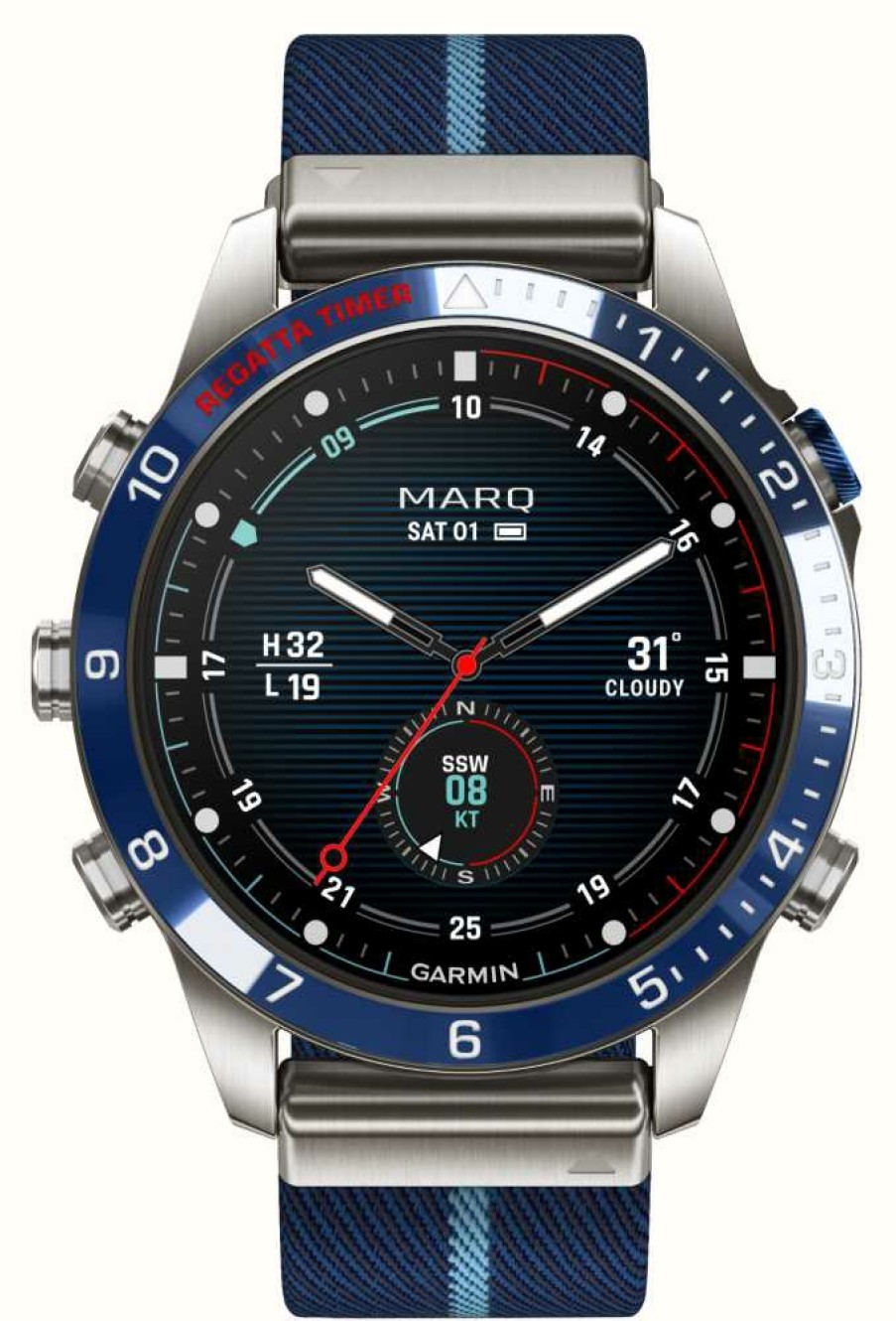 Men'S Garmin | Garmin Marq Captain (Gen 2) - Premium Tool Watch