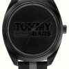 Men'S Tommy Hilfiger | Tommy Jeans Men'S | Black Dial | Black And Grey Nylon Strap