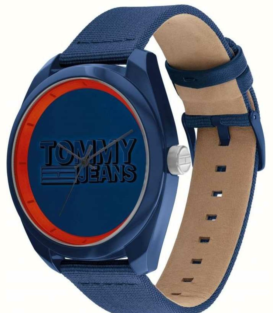 Men'S Tommy Hilfiger | Tommy Jeans Men'S | Blue Dial | Blue Nylon Strap