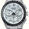 Men'S Seiko | Seiko Astron 'Sunray Silver Lining' Gps Solar 5X