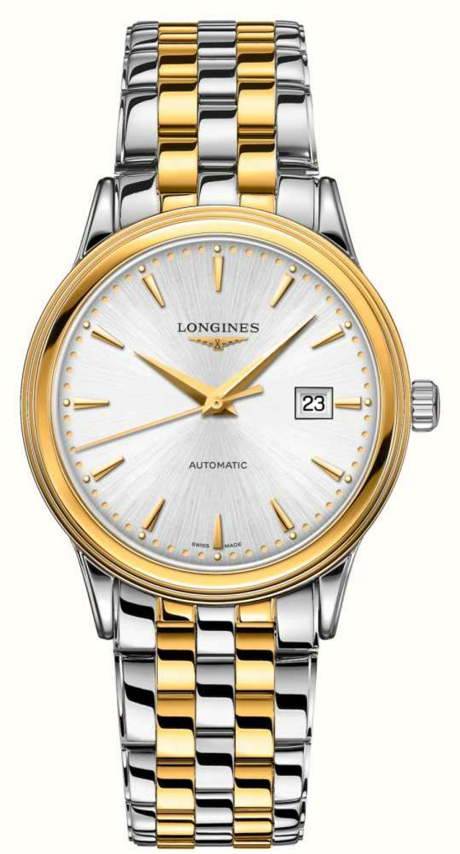 Men'S LONGINES | Longines Flagship 40Mm Automatic Two Tone Stainless Steel