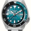 Men'S Seiko | Seiko 5 Sports Skx 'Skeleton Style' Blue Dial