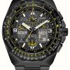 Men'S Citizen | Citizen Skyhawk A.T Eco-Drive Radio Controlled Black / Yellow