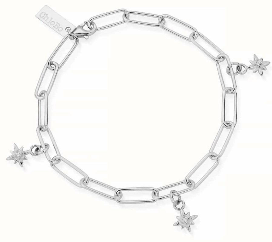 Jewelry ChloBo Jewellery | Chlobo Link Chain Divine Journey Sterling Silver Bracelet