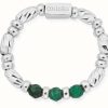 Jewelry ChloBo Jewellery | Chlobo Malachite Sparkle Ring Of Empowerment Medium