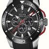 Men'S Festina | Festina Chrono Bike 2022 Black Dial / Black Rubber