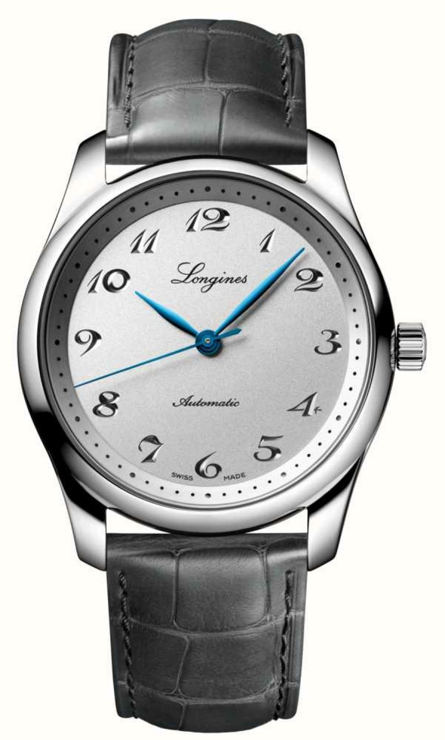 Men'S LONGINES | Longines Master Collection 190Th Anniversary Stainless Steel Leather Strap