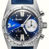 Men'S Aquastar | Aquastar Deepstar 39Mm Chronograph Blue Ray / Tropic Strap