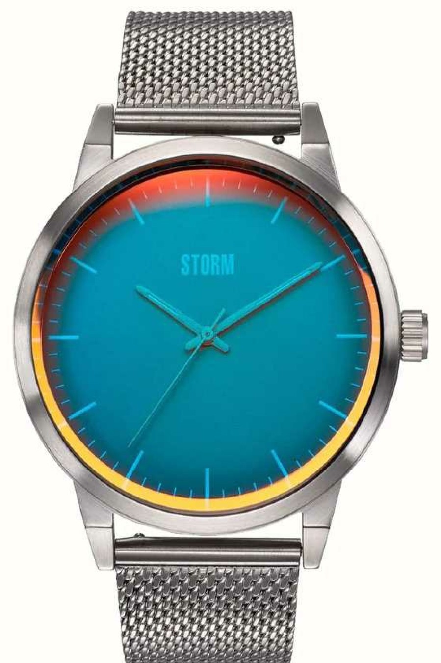 Men'S STORM | Storm Styro Turquoise | Stainless Steel Mesh Bracelet