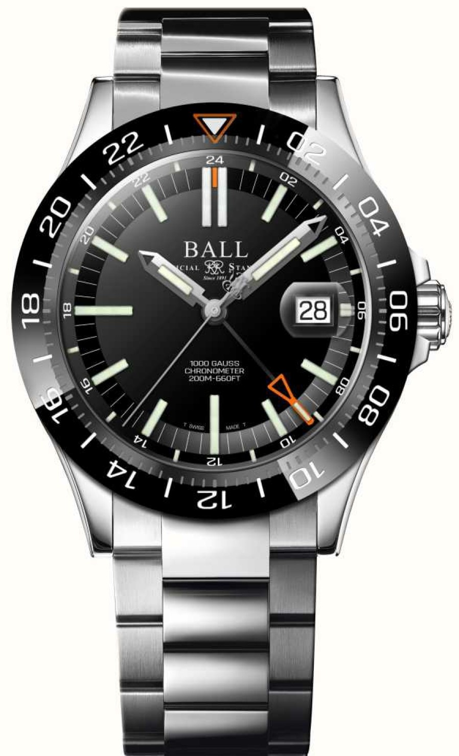 Men'S Ball Watch Company | Ball Watch Company Engineer Iii Outlier Limited Edition (40Mm) Black Dial / Stainless Steel Bracelet