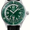 Men'S Ball Watch Company | Ball Watch Company Engineer Master Ii Diver Worldtime (42Mm) Green Dial Black Rubber Strap