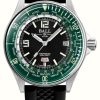 Men'S Ball Watch Company | Ball Watch Company Engineer Master Ii Diver Worldtime (42Mm) Green Dial Black Rubber Strap