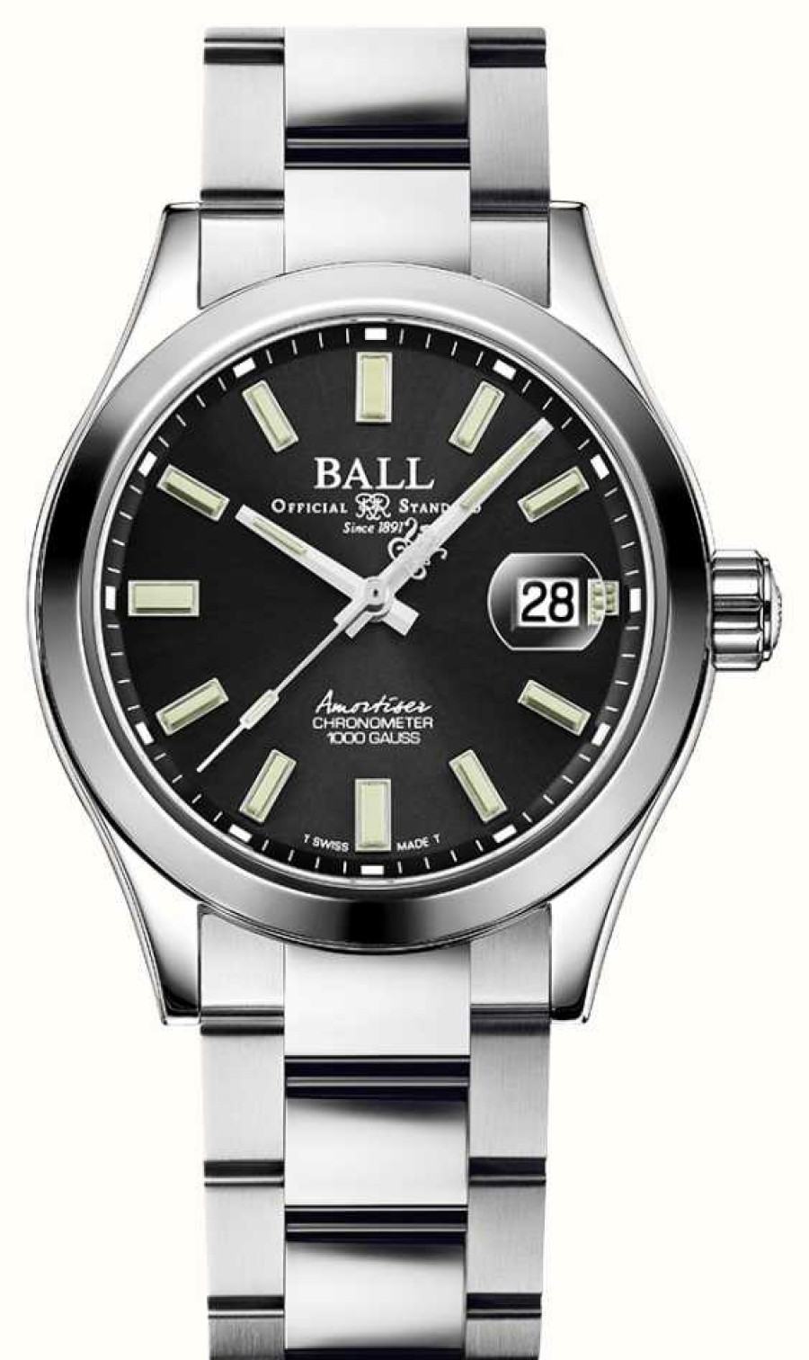 Men'S Ball Watch Company | Ball Watch Company Engineer Master Ii Endurance 1917 Black Dial