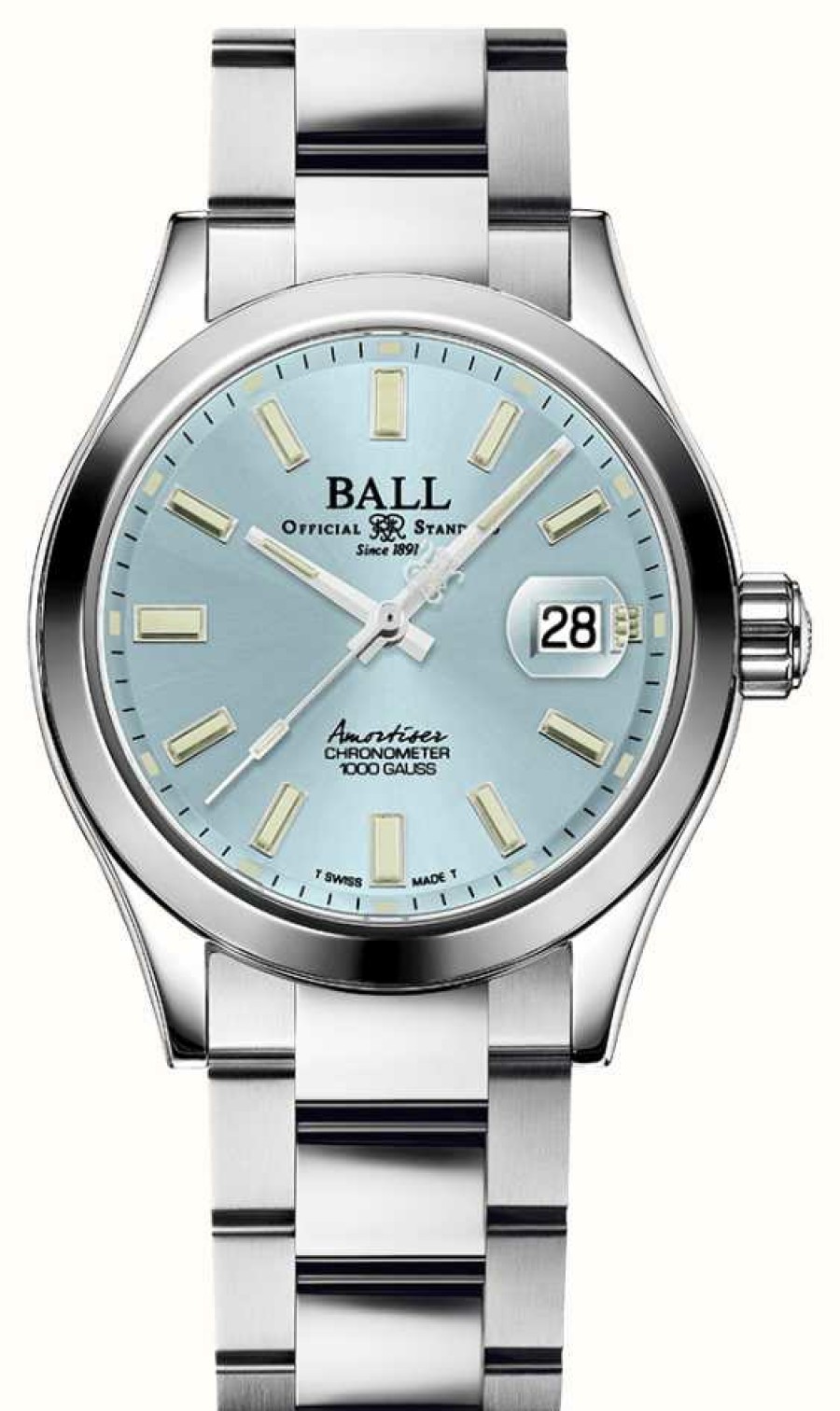 Men'S Ball Watch Company | Ball Watch Company Engineer Master Ii Endurance 1917 Ice Blue Dial