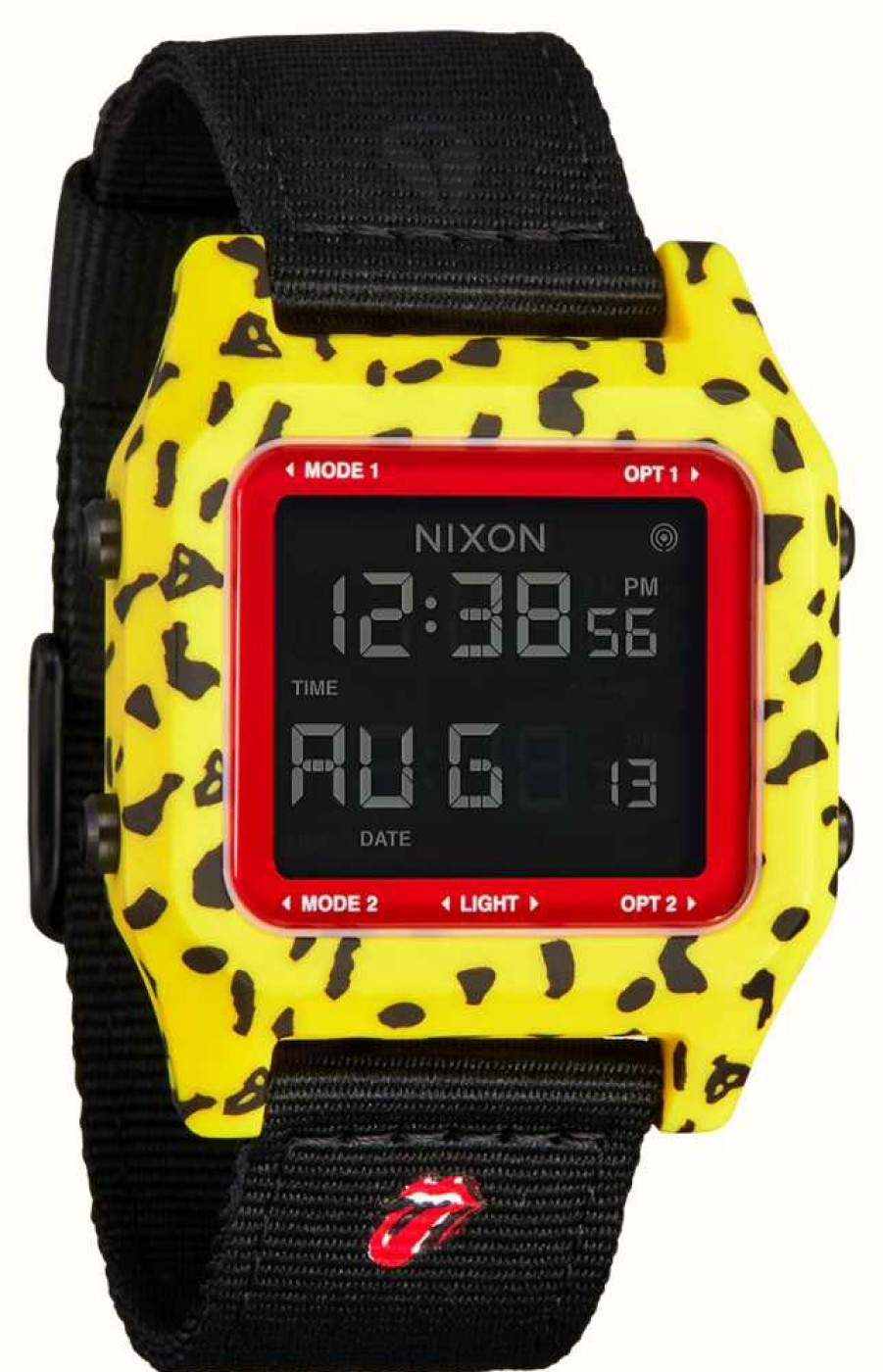 Women'S Nixon | Nixon Rolling Stones Staple Yellow Case Watch