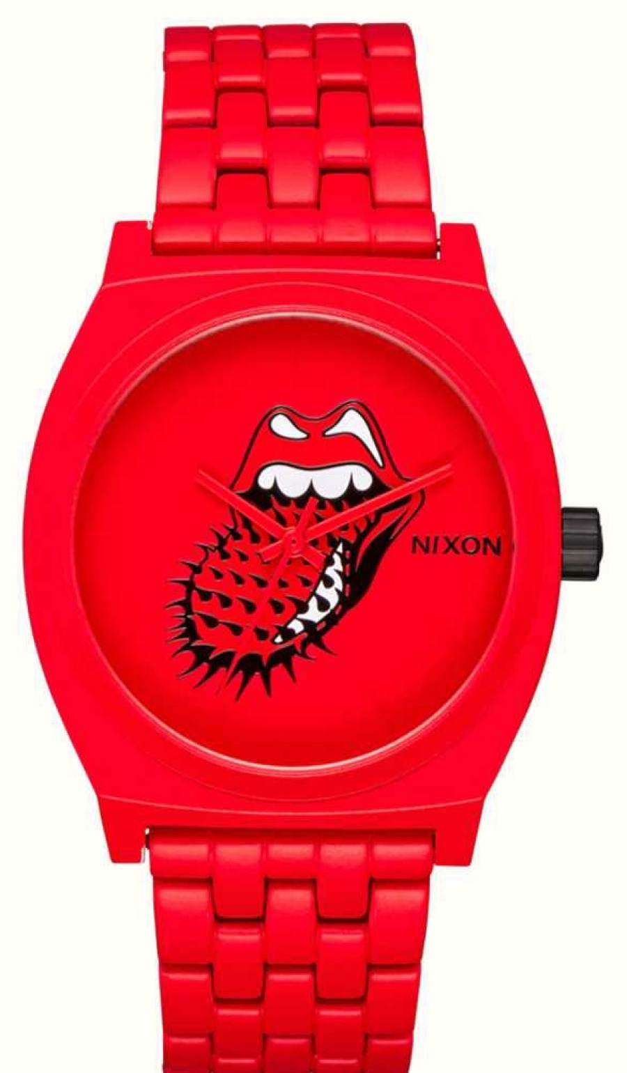 Women'S Nixon | Nixon Rolling Stones Time Teller Red Monochrome