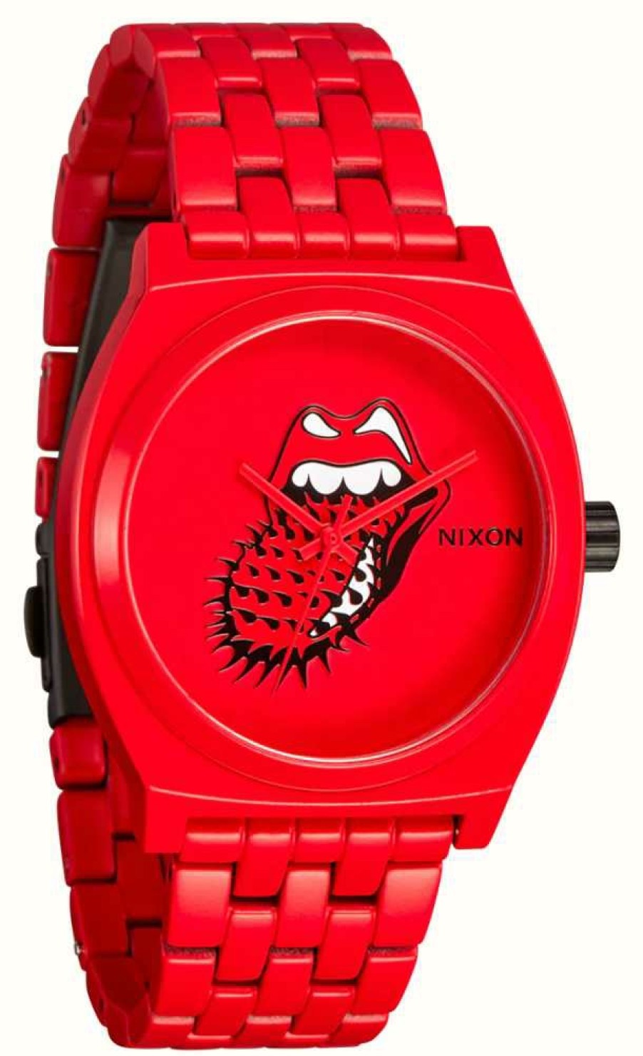 Women'S Nixon | Nixon Rolling Stones Time Teller Red Monochrome