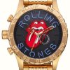 Men'S Nixon | Nixon Rolling Stones 51-30 Gold/Neon Font