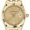 Men'S Versace | Versace Greca Time (41Mm) Gold Dial / Gold Pvd Stainless Steel