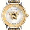 Women'S Versace | Versace La Medusa (38Mm) Silver Dial / Two-Tone Stainless Steel