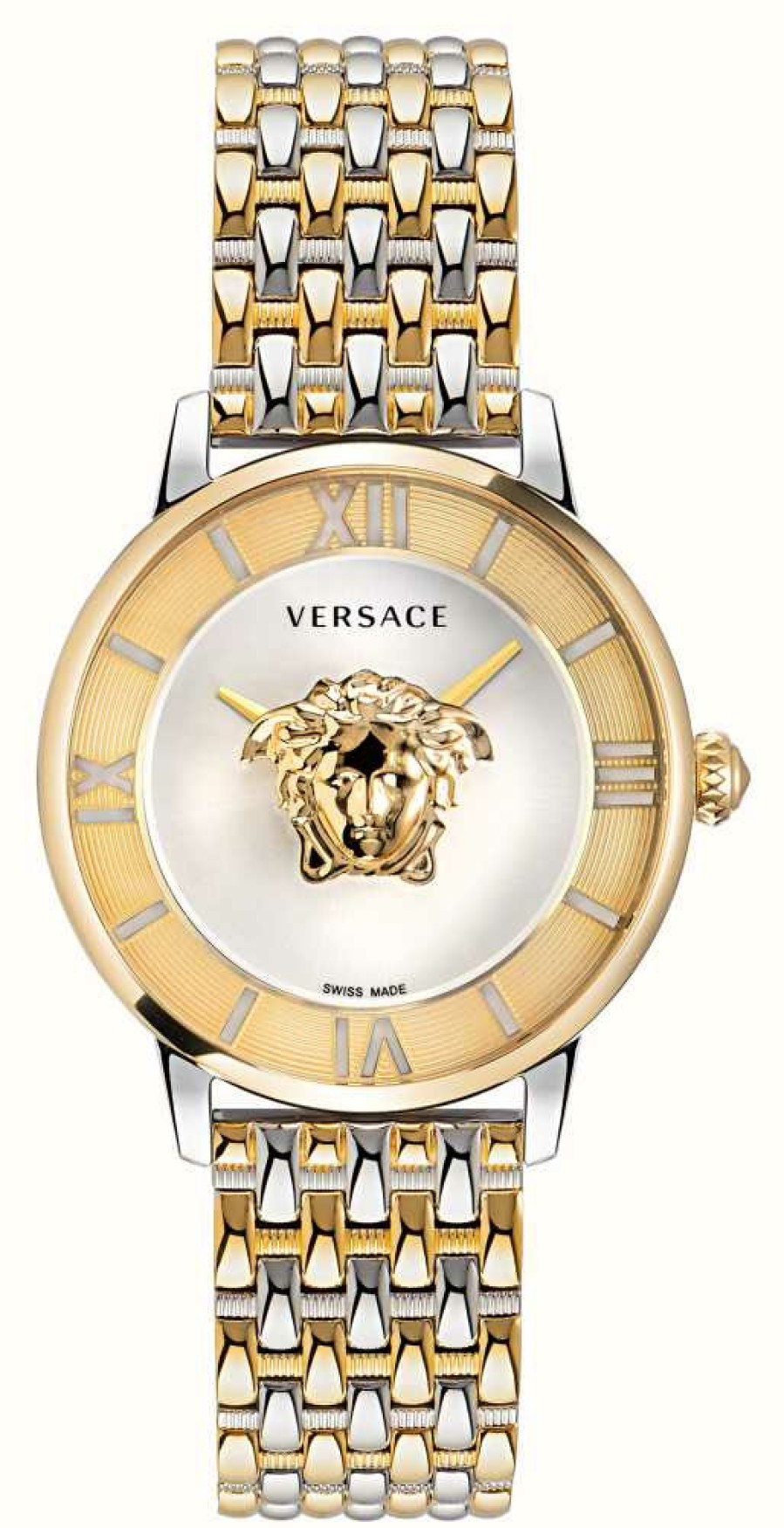 Women'S Versace | Versace La Medusa (38Mm) Silver Dial / Two-Tone Stainless Steel