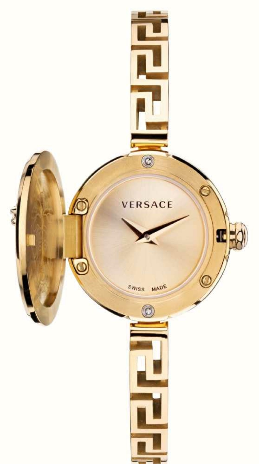 Women'S Versace | Versace Medusa Secret (25Mm) Gold Dial | Gold Pvd Stainless Steel