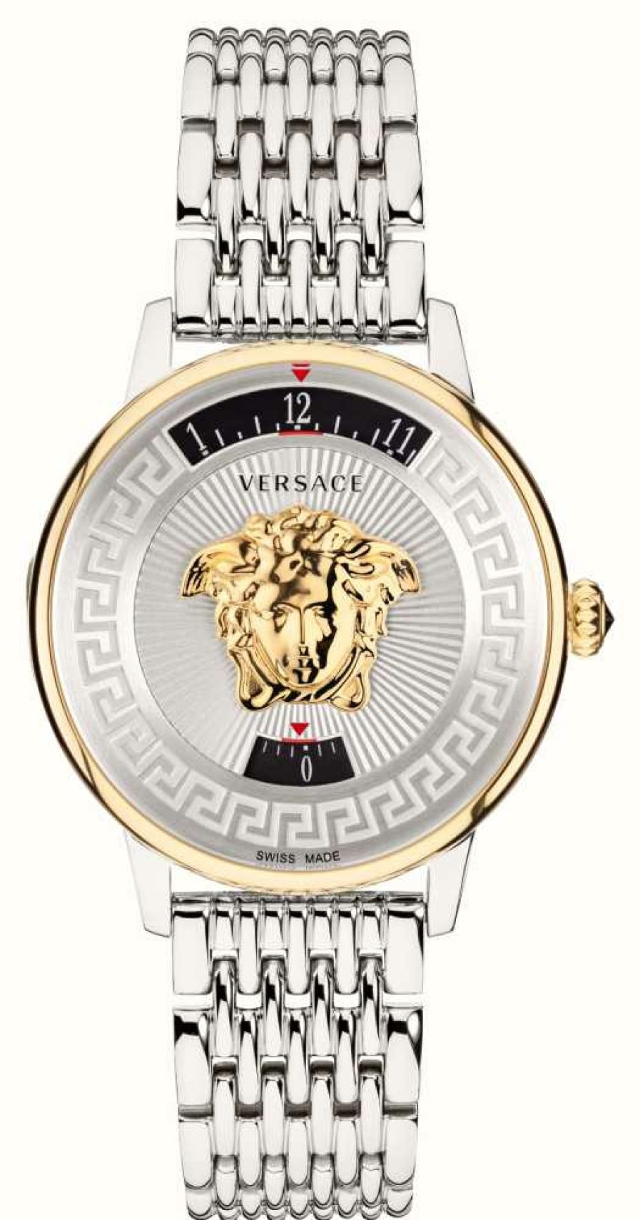 Women'S Versace | Versace Medusa Icon (38Mm) Silver Dial / Stainless Steel