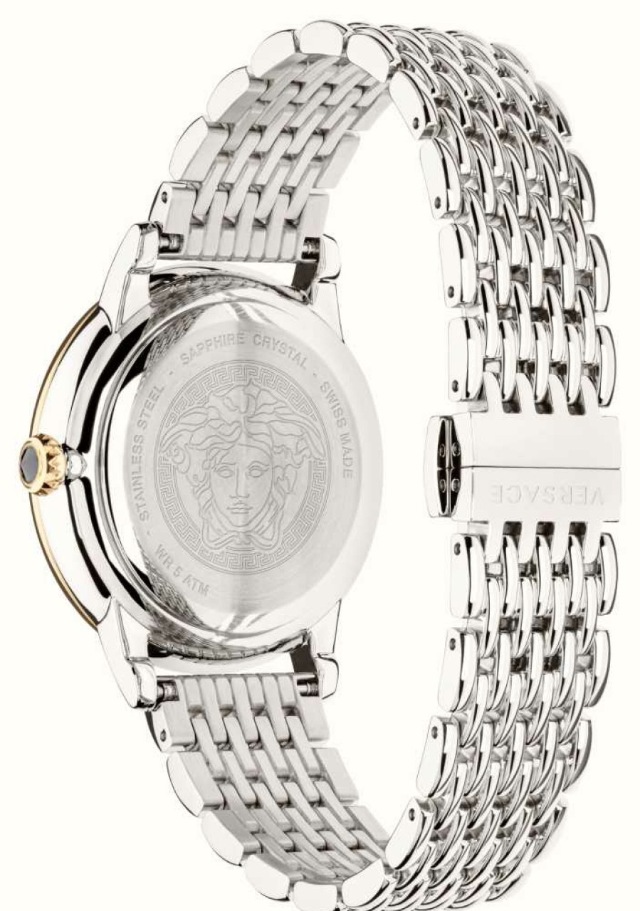 Women'S Versace | Versace Medusa Icon (38Mm) Silver Dial / Stainless Steel