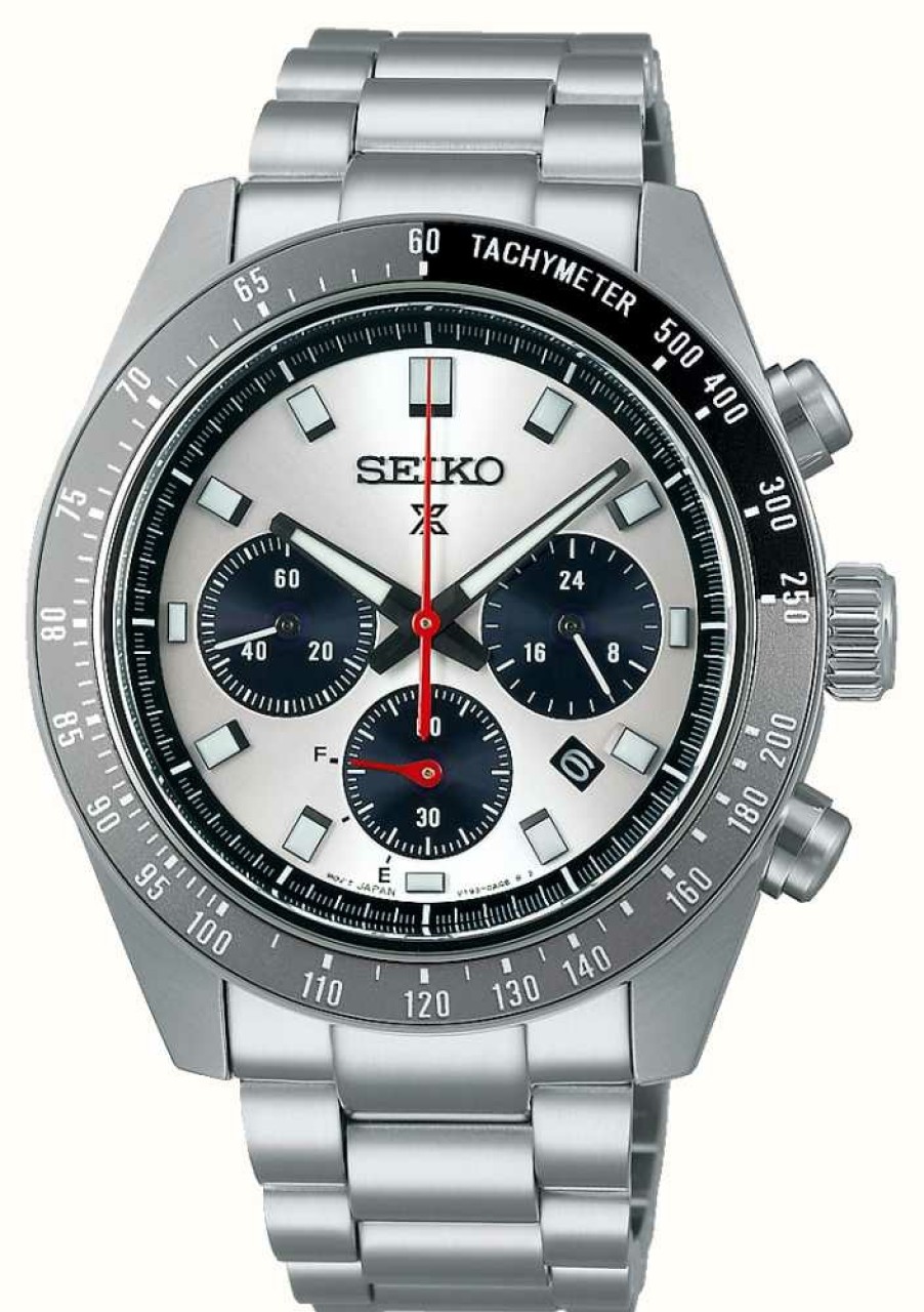 Men'S Seiko | Seiko Prospex Speedtimer 'Go Large' Solar Chronograph