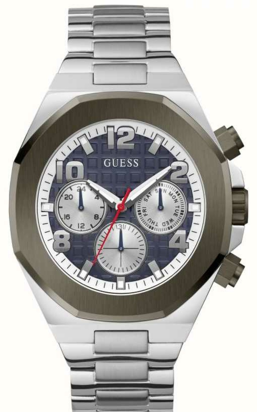 Men'S Guess | Guess Men'S Empire | Blue Dial | Stainless Steel Bracelet