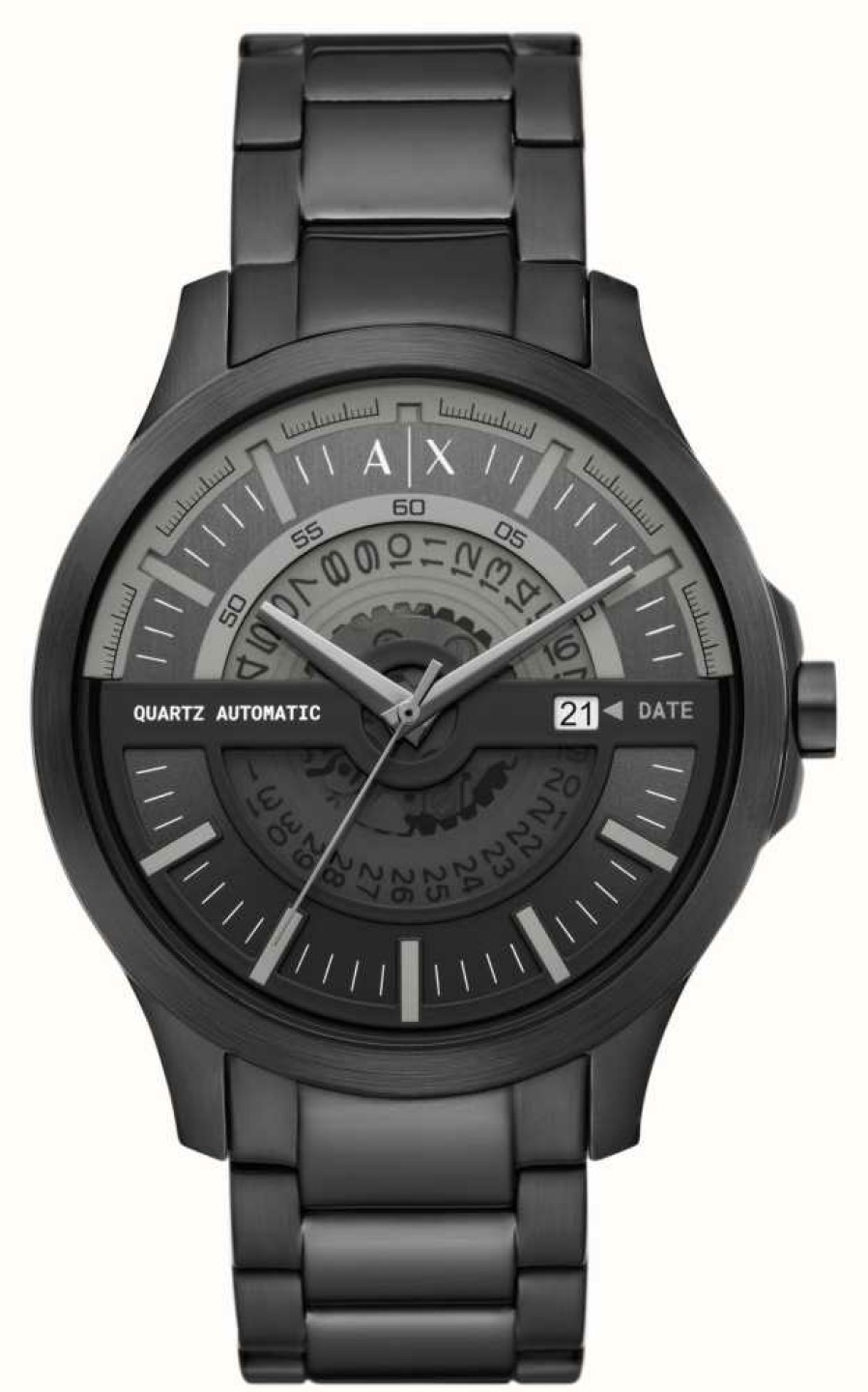 Men'S Armani Exchange | Armani Exchange Men'S | Black Dial | Black Stainless Steel Bracelet