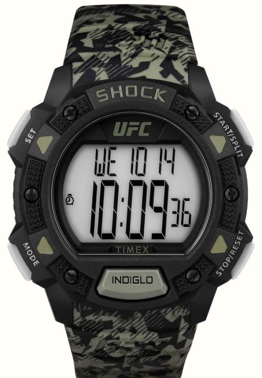 Men'S Timex | Timex X Ufc Core Shock Digital / Camo Rubber