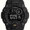 Men'S Timex | Timex X Ufc Rematch Digital / Black Rubber