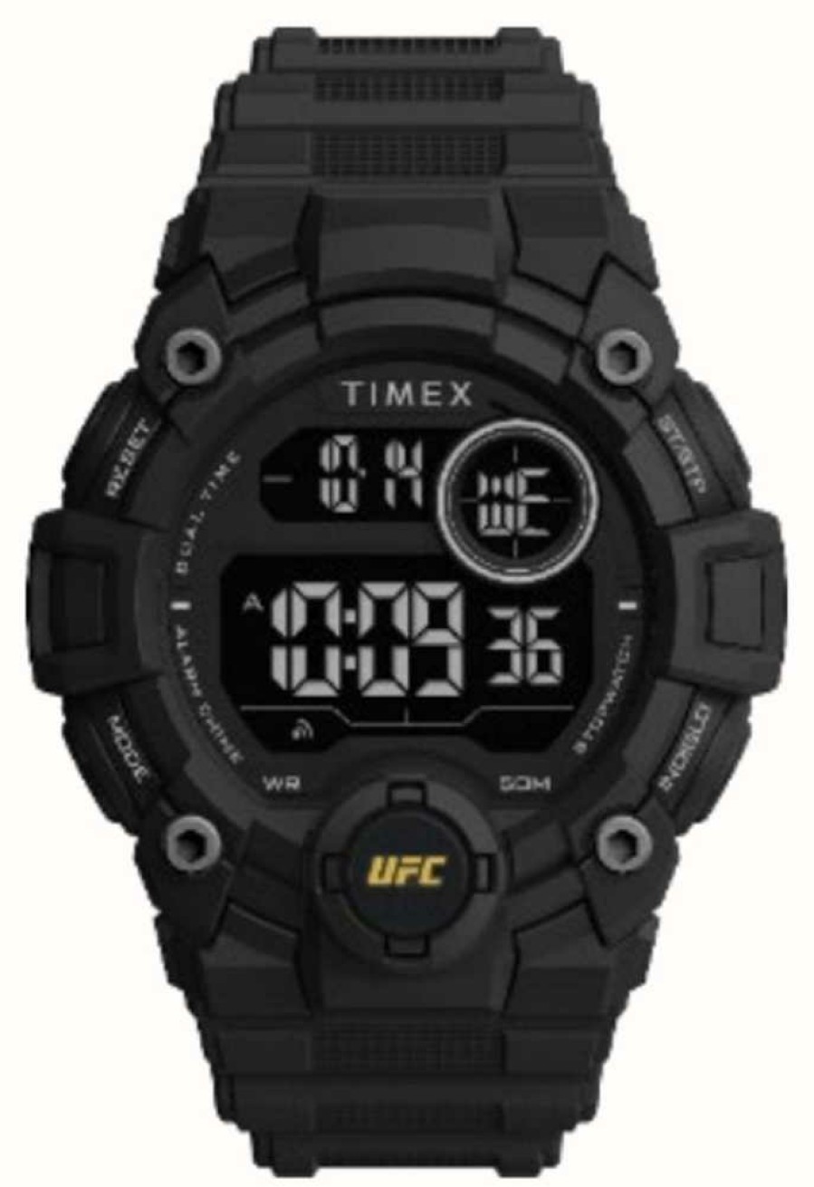 Men'S Timex | Timex X Ufc Rematch Digital / Black Rubber