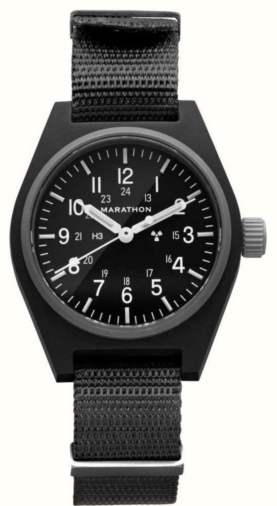 Women'S Marathon | Marathon General Purpose Mechanical | Black Dial | Black Nato Strap