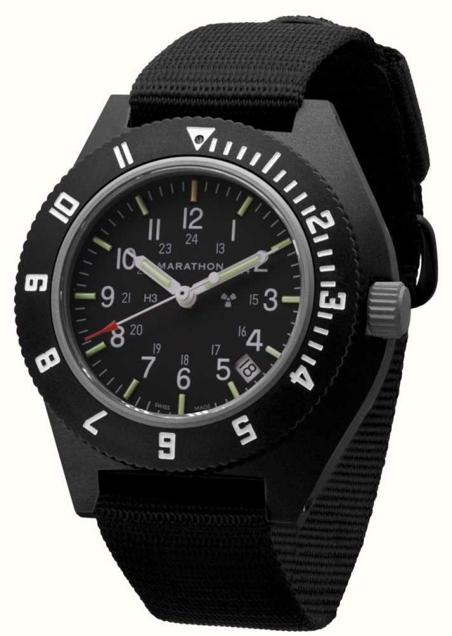 Women'S Marathon | Marathon Pilot'S Navigator | Date | Black Dial | Black Nato Strap